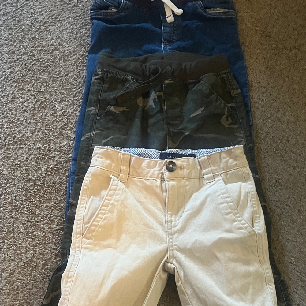 Carter's Kids' Blue, Camo, and khaki Jeans Set